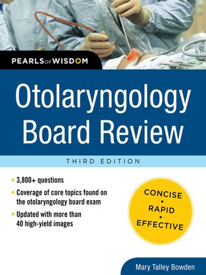 cover image of Otolaryngology Board Review